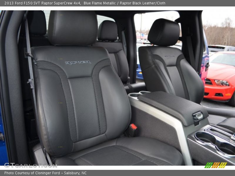 Blue Flame Metallic / Raptor Black Leather/Cloth 2013 Ford F150 SVT Raptor SuperCrew 4x4