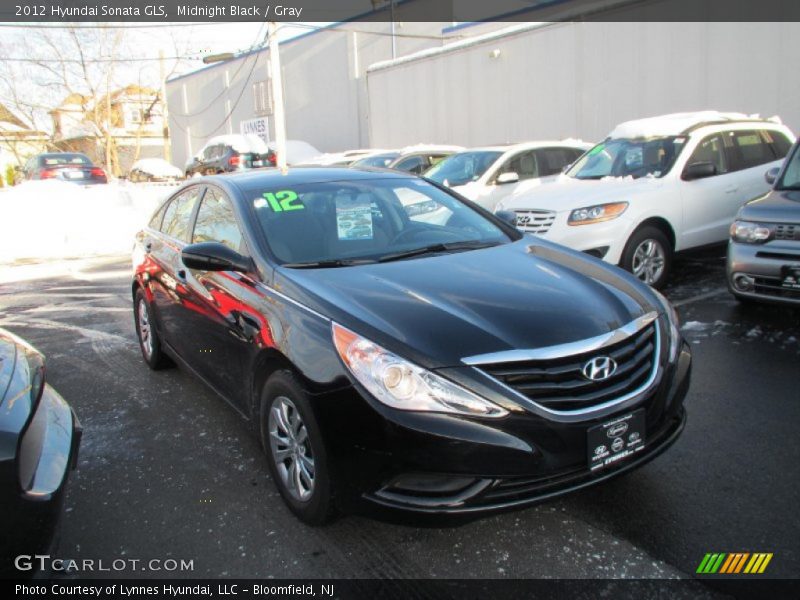 Midnight Black / Gray 2012 Hyundai Sonata GLS