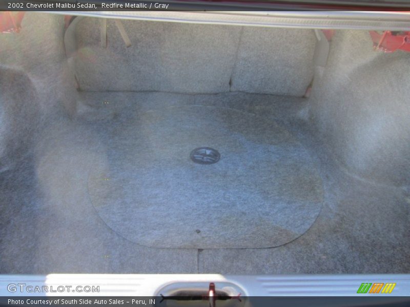 Redfire Metallic / Gray 2002 Chevrolet Malibu Sedan
