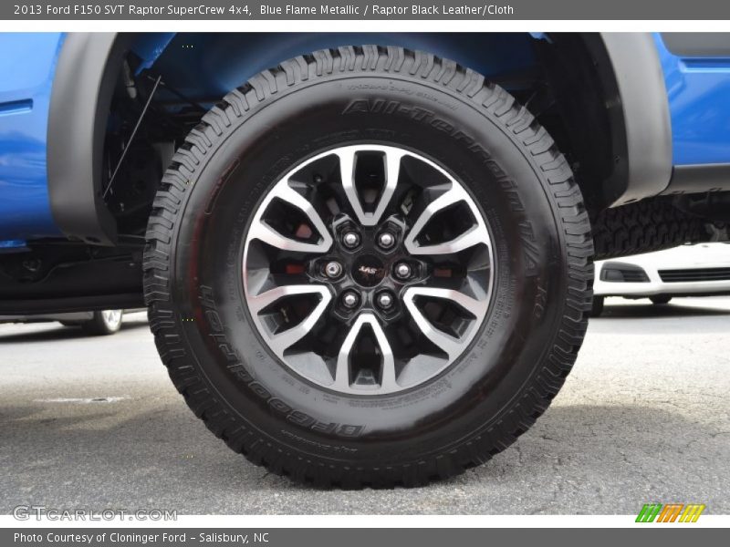 Blue Flame Metallic / Raptor Black Leather/Cloth 2013 Ford F150 SVT Raptor SuperCrew 4x4