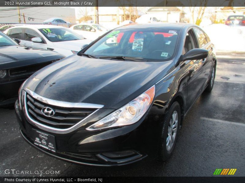 Midnight Black / Gray 2012 Hyundai Sonata GLS