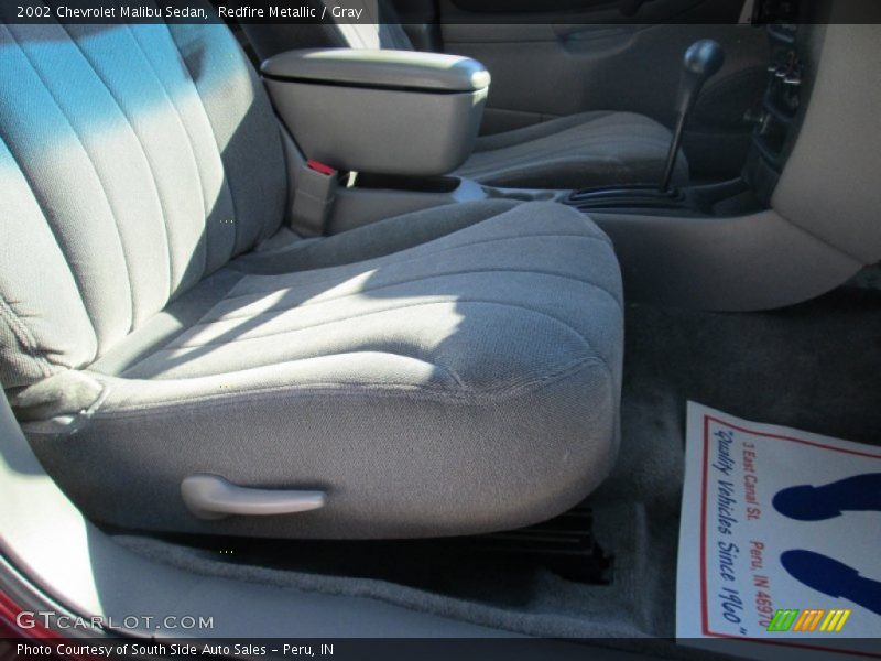 Redfire Metallic / Gray 2002 Chevrolet Malibu Sedan