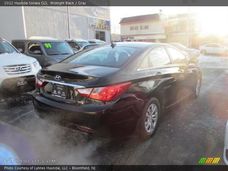 Midnight Black / Gray 2012 Hyundai Sonata GLS