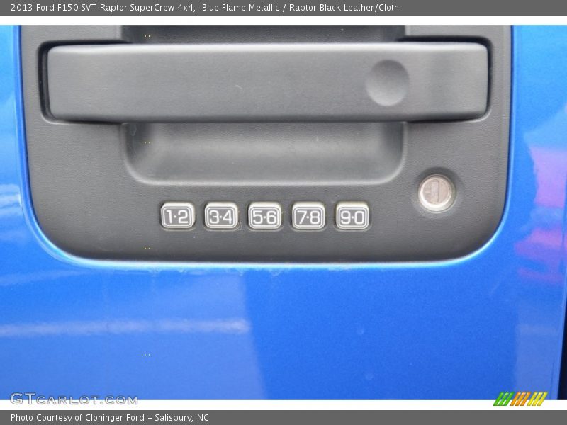 Blue Flame Metallic / Raptor Black Leather/Cloth 2013 Ford F150 SVT Raptor SuperCrew 4x4