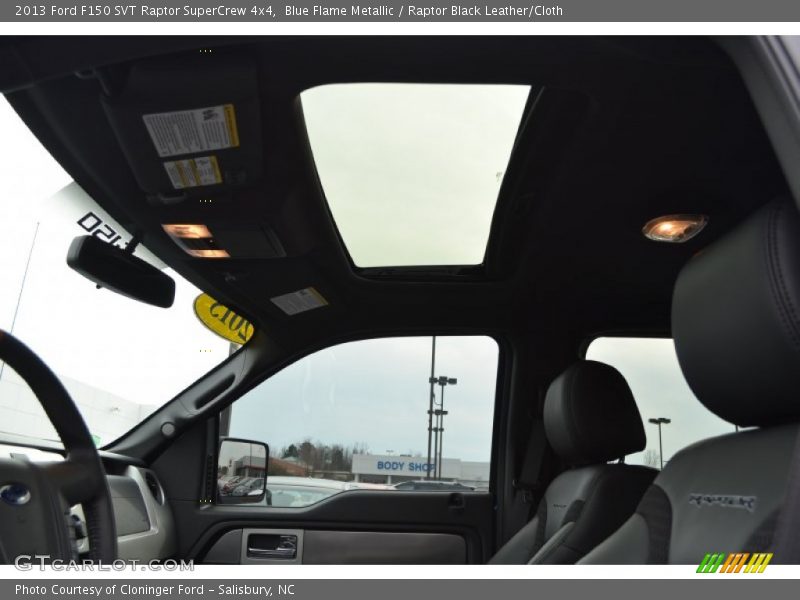 Blue Flame Metallic / Raptor Black Leather/Cloth 2013 Ford F150 SVT Raptor SuperCrew 4x4
