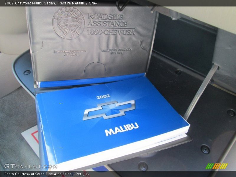 Redfire Metallic / Gray 2002 Chevrolet Malibu Sedan