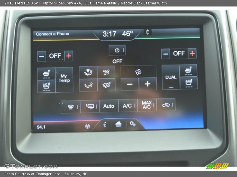 Blue Flame Metallic / Raptor Black Leather/Cloth 2013 Ford F150 SVT Raptor SuperCrew 4x4