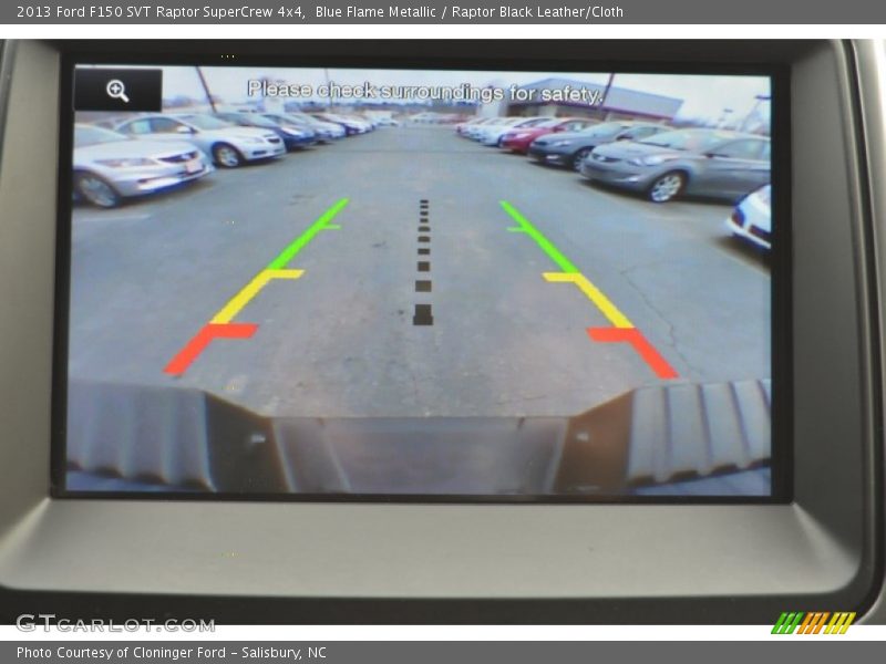 Blue Flame Metallic / Raptor Black Leather/Cloth 2013 Ford F150 SVT Raptor SuperCrew 4x4
