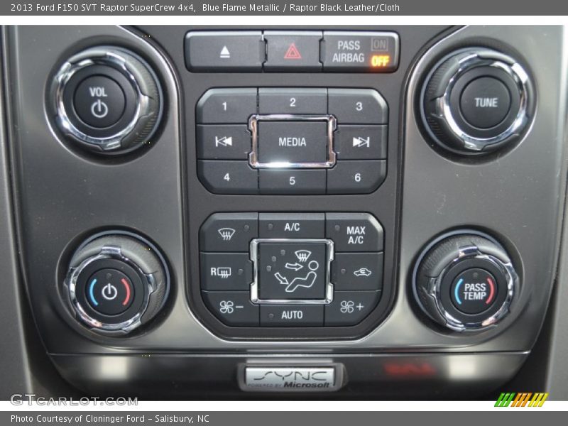 Blue Flame Metallic / Raptor Black Leather/Cloth 2013 Ford F150 SVT Raptor SuperCrew 4x4