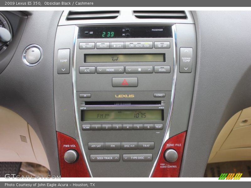 Obsidian Black / Cashmere 2009 Lexus ES 350