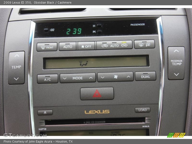 Obsidian Black / Cashmere 2009 Lexus ES 350