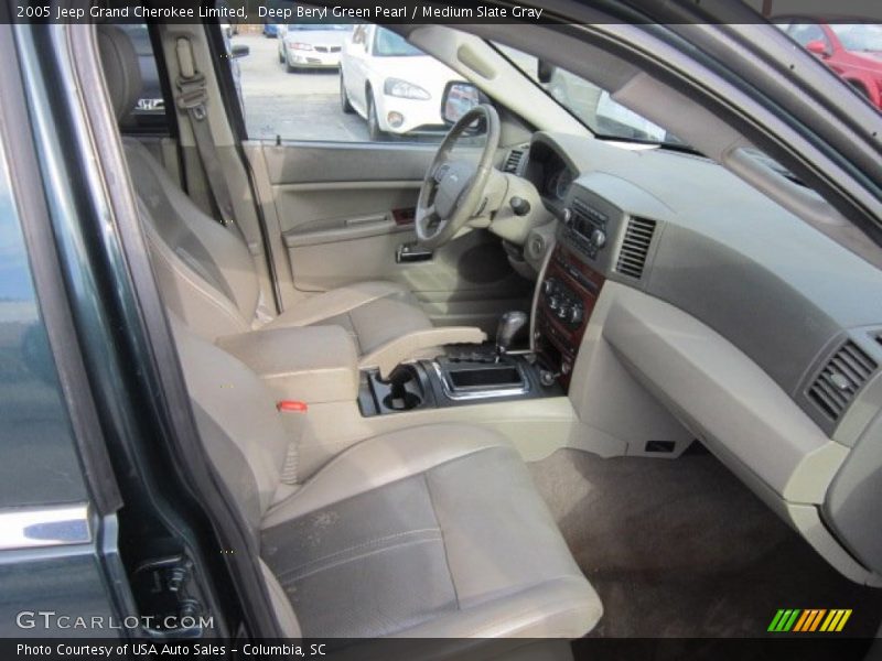 Deep Beryl Green Pearl / Medium Slate Gray 2005 Jeep Grand Cherokee Limited
