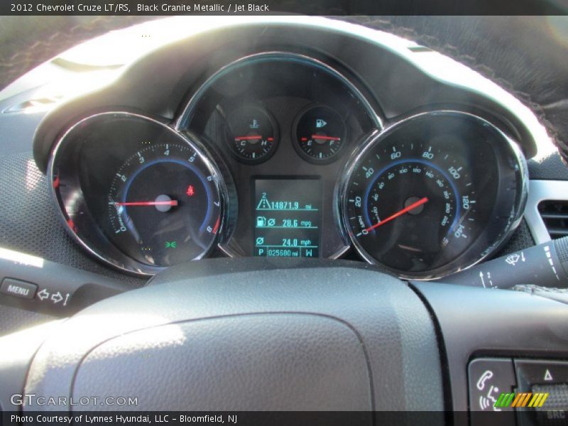 Black Granite Metallic / Jet Black 2012 Chevrolet Cruze LT/RS