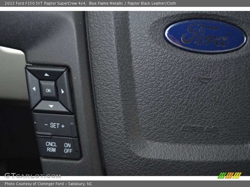 Blue Flame Metallic / Raptor Black Leather/Cloth 2013 Ford F150 SVT Raptor SuperCrew 4x4