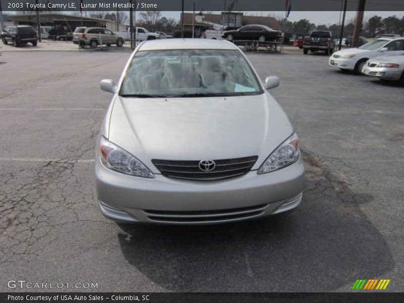 Lunar Mist Metallic / Stone 2003 Toyota Camry LE