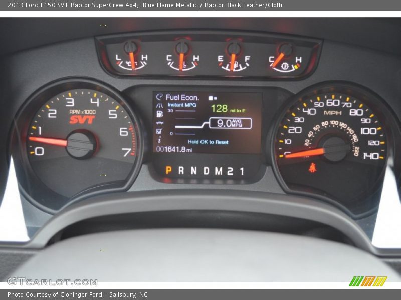 Blue Flame Metallic / Raptor Black Leather/Cloth 2013 Ford F150 SVT Raptor SuperCrew 4x4