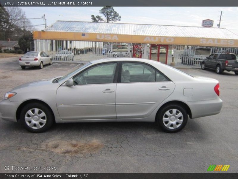 Lunar Mist Metallic / Stone 2003 Toyota Camry LE