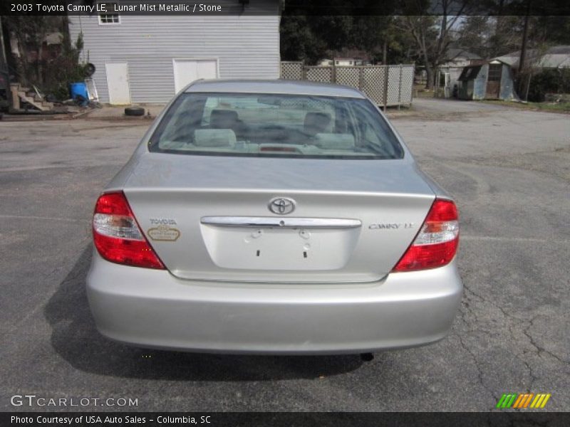 Lunar Mist Metallic / Stone 2003 Toyota Camry LE