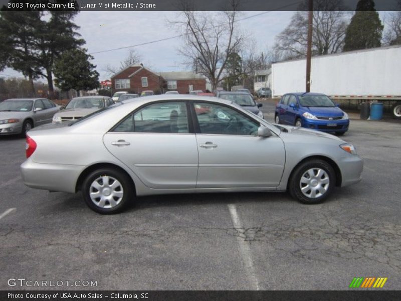 Lunar Mist Metallic / Stone 2003 Toyota Camry LE