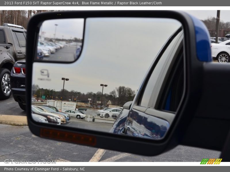 Blue Flame Metallic / Raptor Black Leather/Cloth 2013 Ford F150 SVT Raptor SuperCrew 4x4