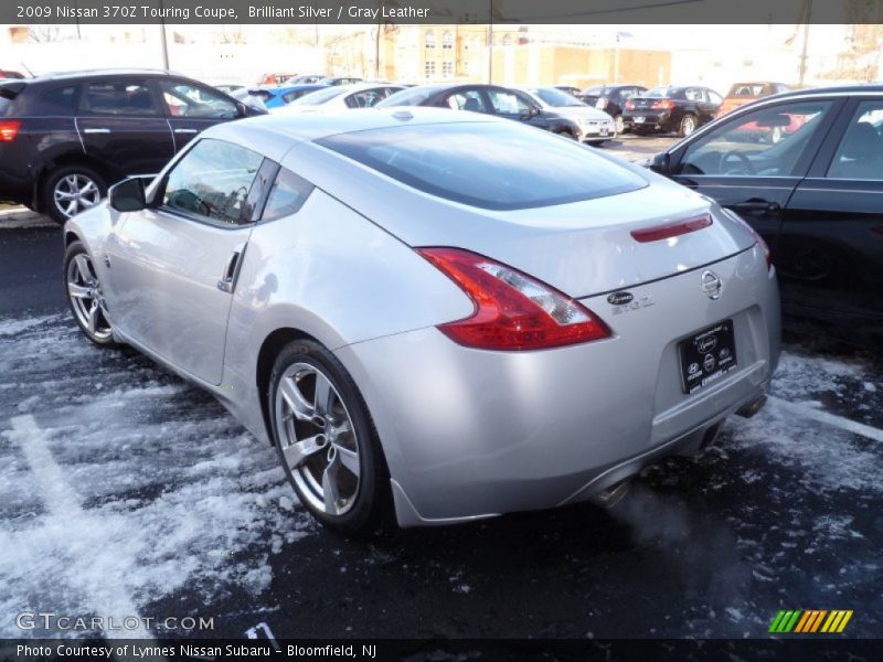 Brilliant Silver / Gray Leather 2009 Nissan 370Z Touring Coupe
