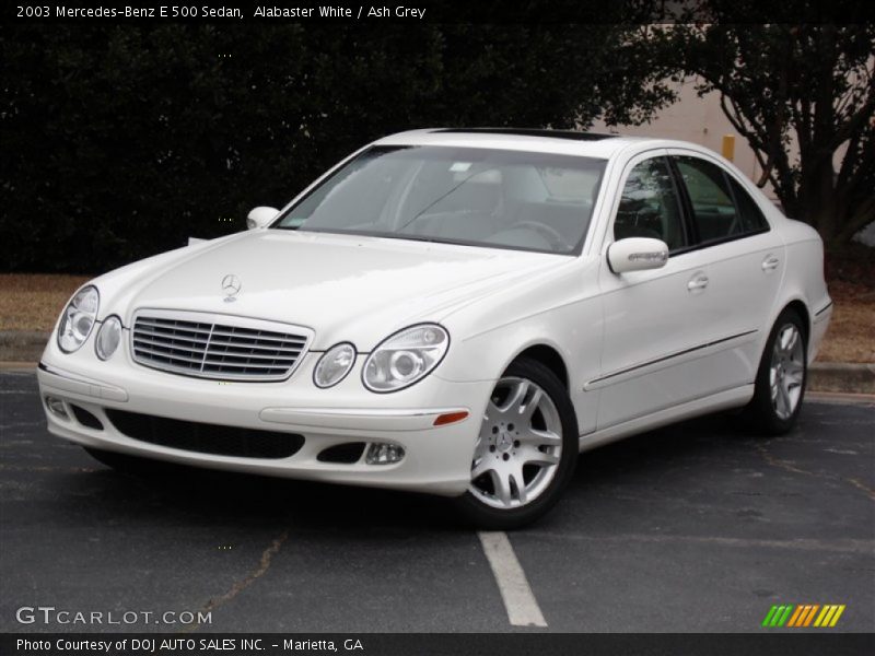 Alabaster White / Ash Grey 2003 Mercedes-Benz E 500 Sedan