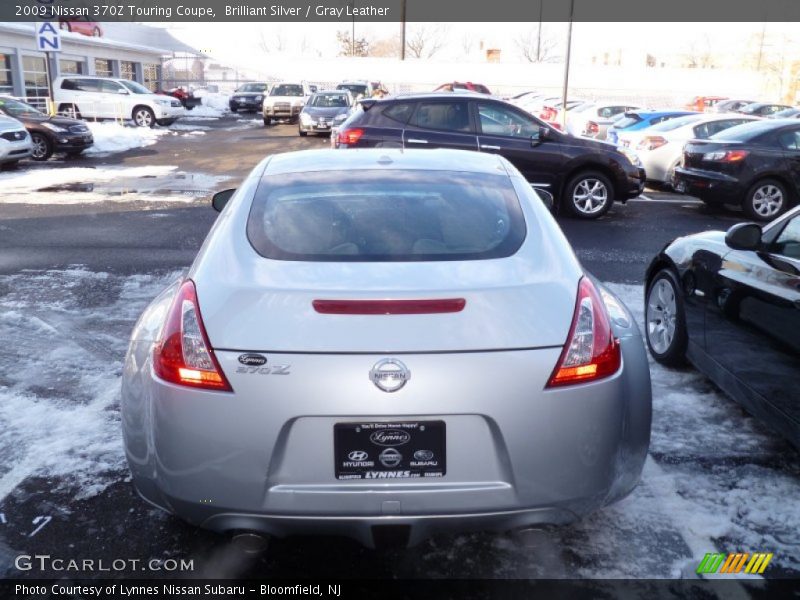 Brilliant Silver / Gray Leather 2009 Nissan 370Z Touring Coupe