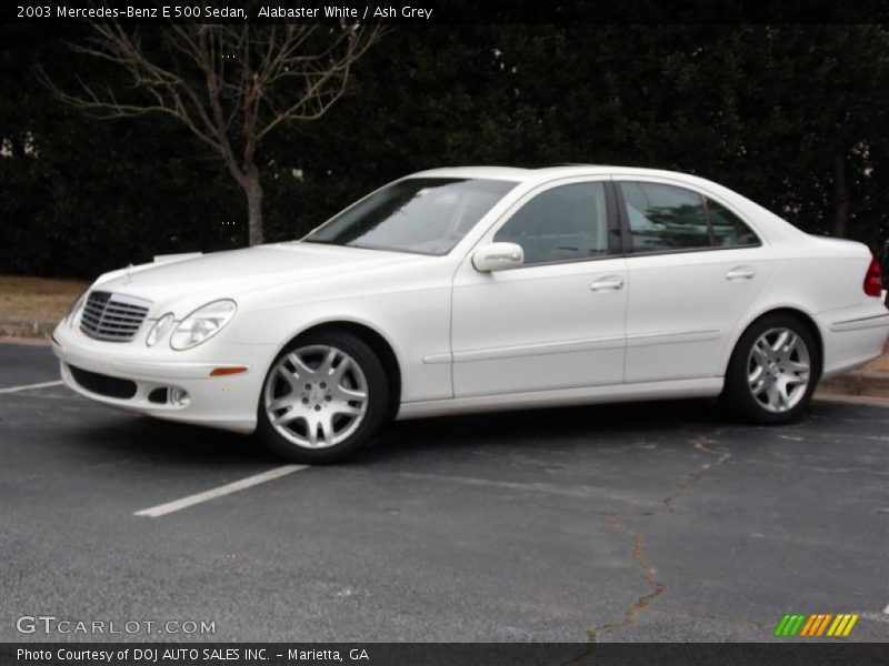Alabaster White / Ash Grey 2003 Mercedes-Benz E 500 Sedan