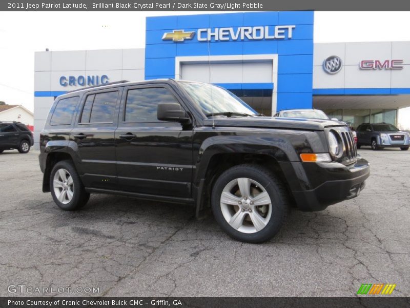 Brilliant Black Crystal Pearl / Dark Slate Gray/Light Pebble 2011 Jeep Patriot Latitude
