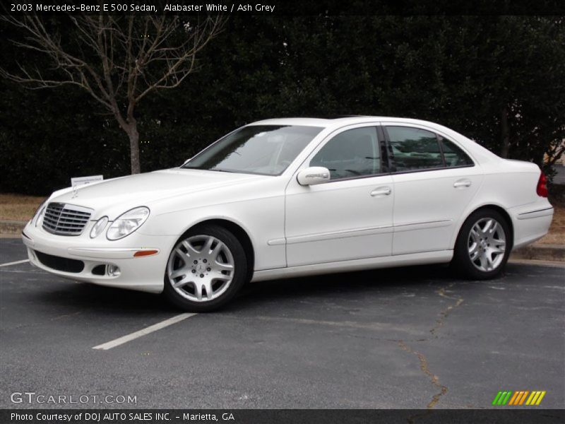 Alabaster White / Ash Grey 2003 Mercedes-Benz E 500 Sedan