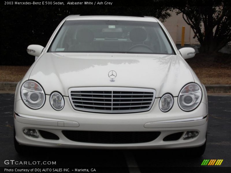 Alabaster White / Ash Grey 2003 Mercedes-Benz E 500 Sedan