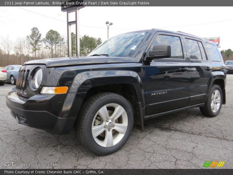 Brilliant Black Crystal Pearl / Dark Slate Gray/Light Pebble 2011 Jeep Patriot Latitude