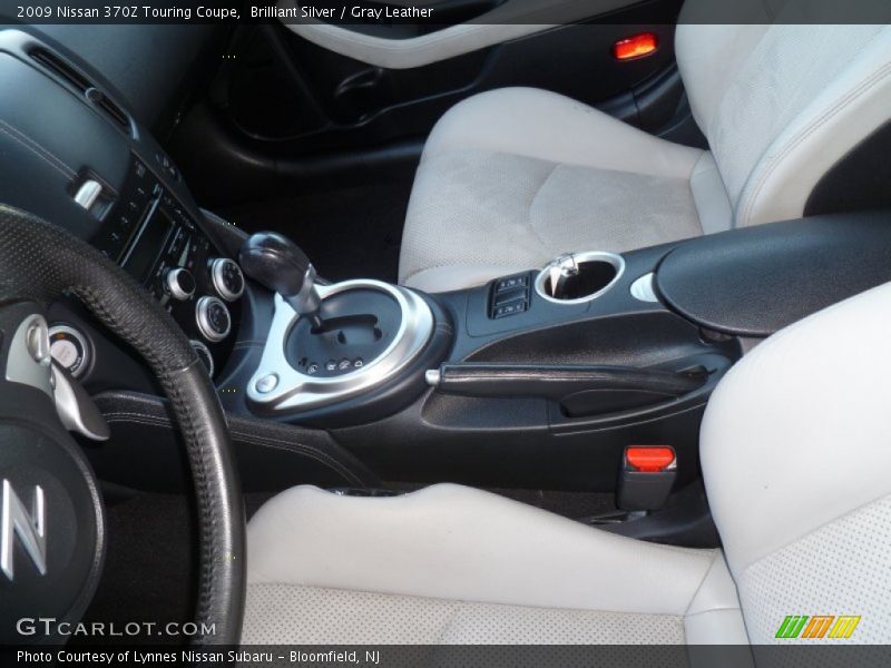 Brilliant Silver / Gray Leather 2009 Nissan 370Z Touring Coupe