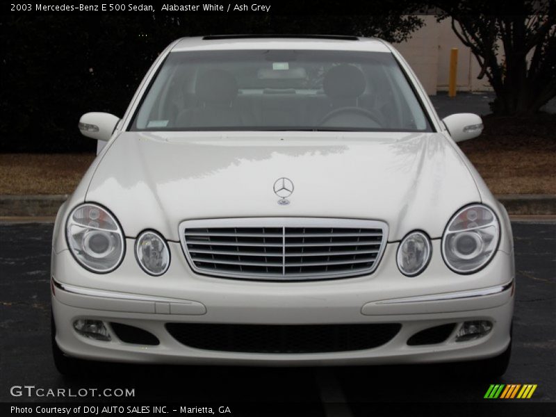 Alabaster White / Ash Grey 2003 Mercedes-Benz E 500 Sedan