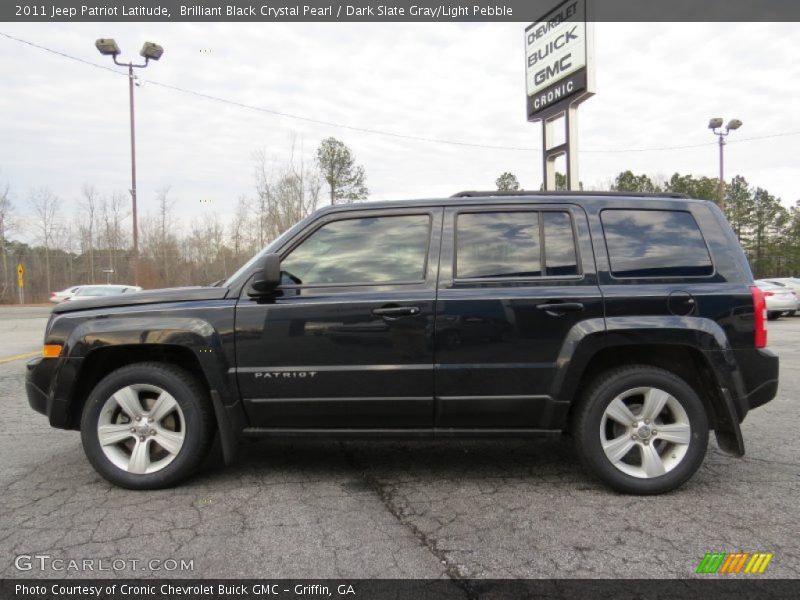Brilliant Black Crystal Pearl / Dark Slate Gray/Light Pebble 2011 Jeep Patriot Latitude