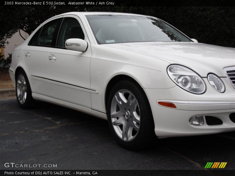 Alabaster White / Ash Grey 2003 Mercedes-Benz E 500 Sedan