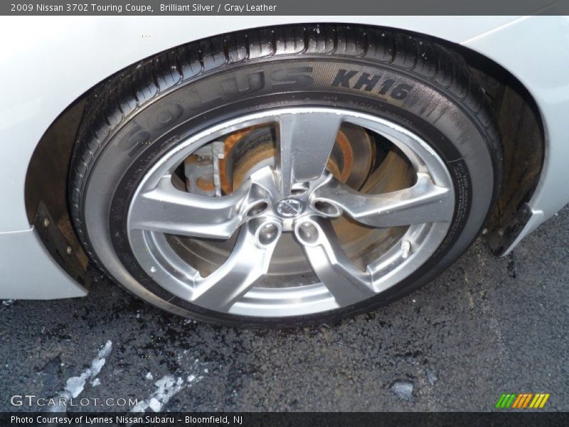 Brilliant Silver / Gray Leather 2009 Nissan 370Z Touring Coupe