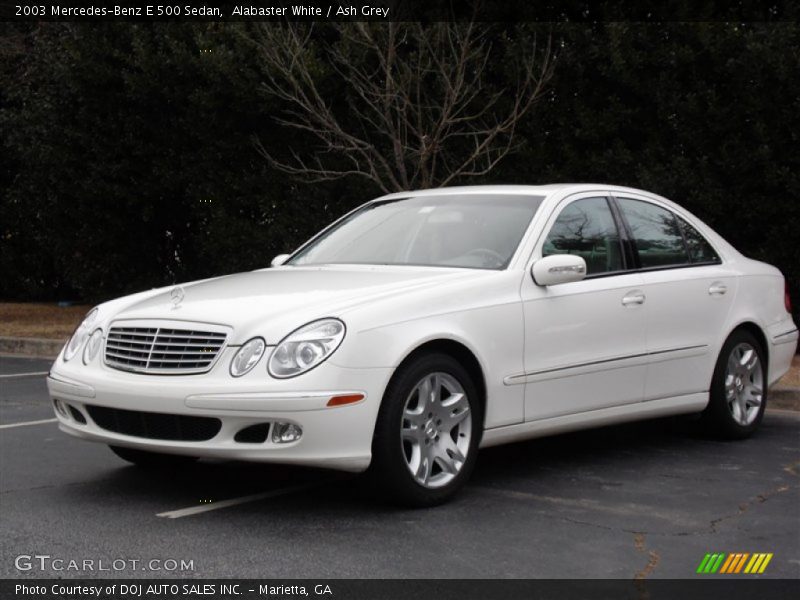 Alabaster White / Ash Grey 2003 Mercedes-Benz E 500 Sedan