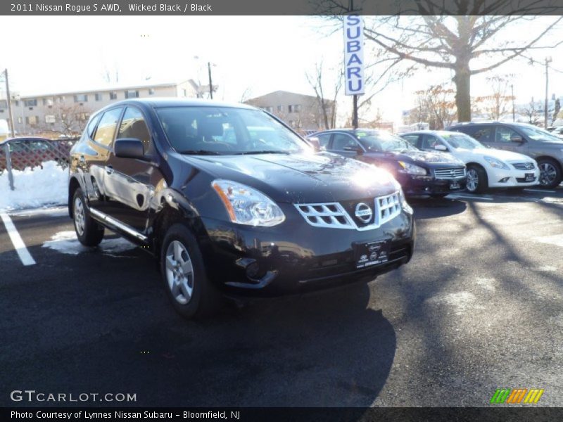 Wicked Black / Black 2011 Nissan Rogue S AWD