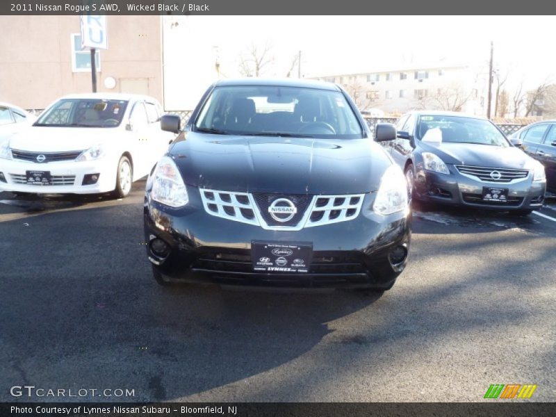 Wicked Black / Black 2011 Nissan Rogue S AWD