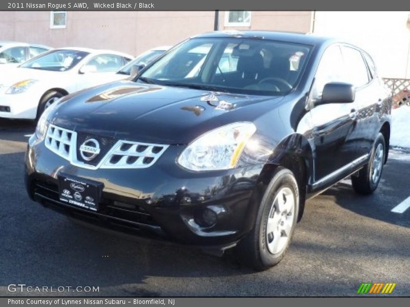 Wicked Black / Black 2011 Nissan Rogue S AWD