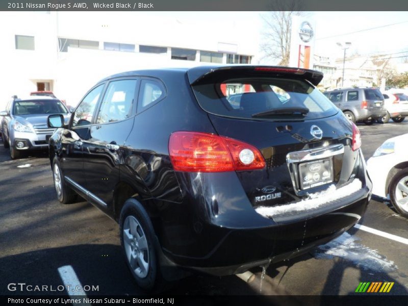 Wicked Black / Black 2011 Nissan Rogue S AWD