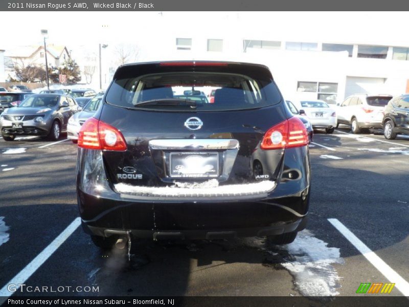 Wicked Black / Black 2011 Nissan Rogue S AWD