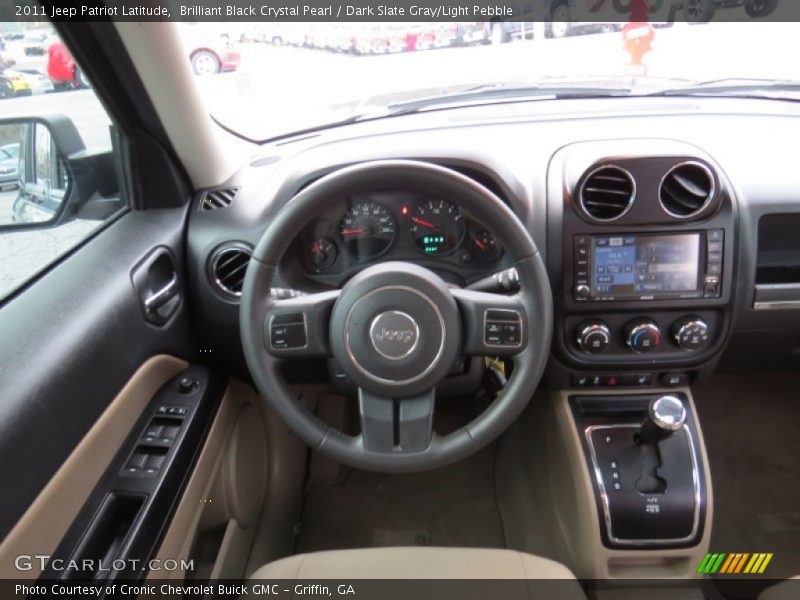 Brilliant Black Crystal Pearl / Dark Slate Gray/Light Pebble 2011 Jeep Patriot Latitude