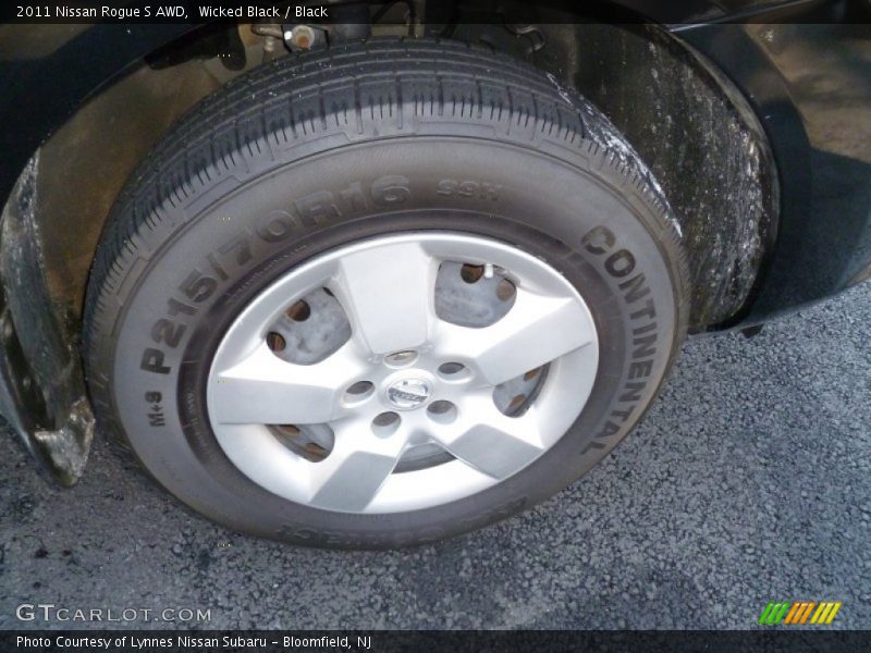 Wicked Black / Black 2011 Nissan Rogue S AWD