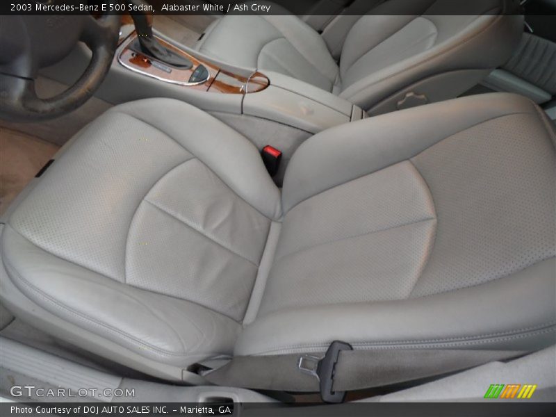 Alabaster White / Ash Grey 2003 Mercedes-Benz E 500 Sedan