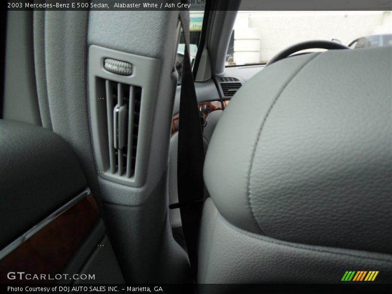 Alabaster White / Ash Grey 2003 Mercedes-Benz E 500 Sedan