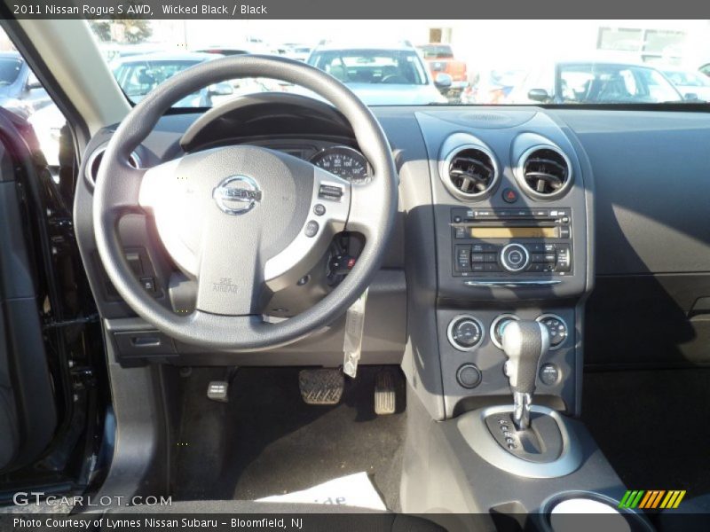 Wicked Black / Black 2011 Nissan Rogue S AWD