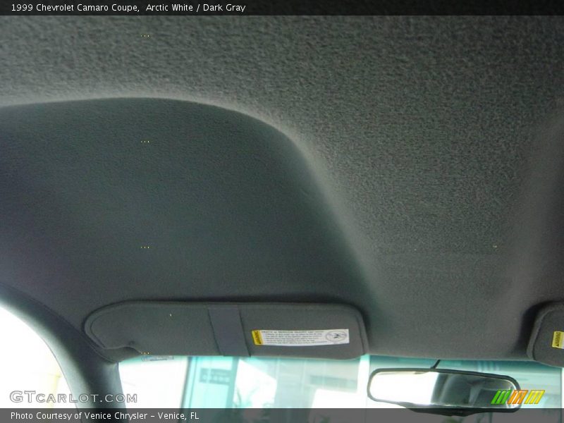 Arctic White / Dark Gray 1999 Chevrolet Camaro Coupe