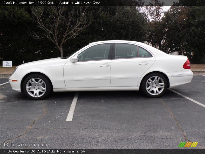 Alabaster White / Ash Grey 2003 Mercedes-Benz E 500 Sedan